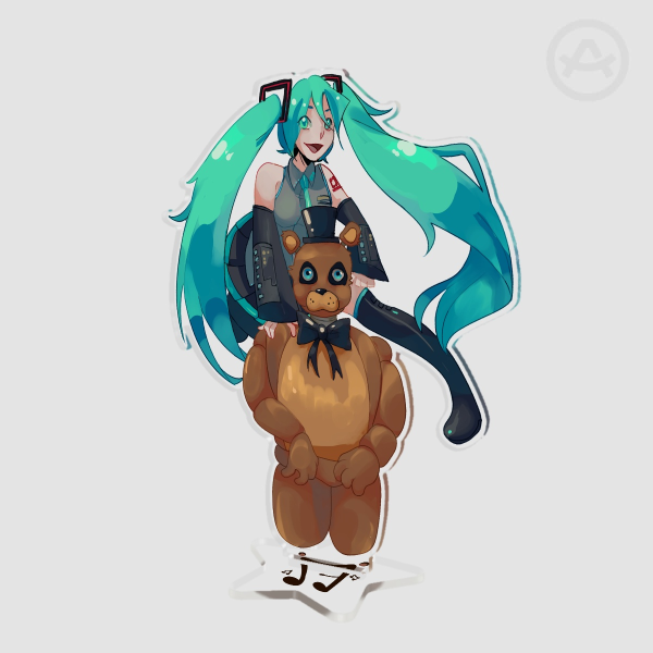 Hatsune Miku & Freddy Fazballs Standee