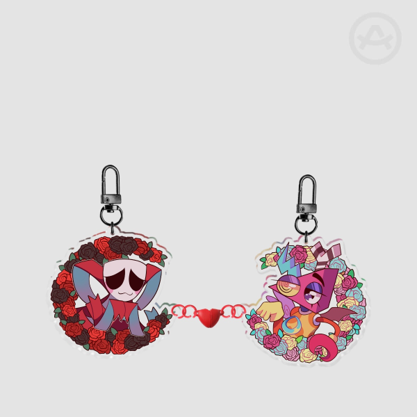 Abstragedy magnetic keychain