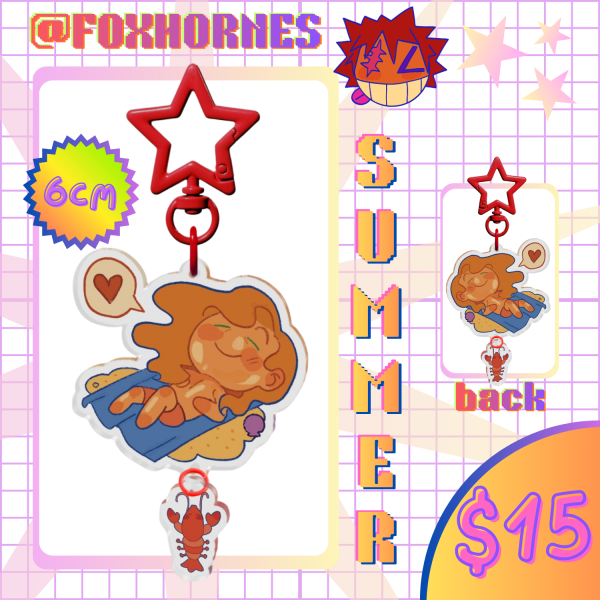 (STARDEW VALLEY) SUMMER 🌴 Elliott Connection Acrylic Charm (6cm)