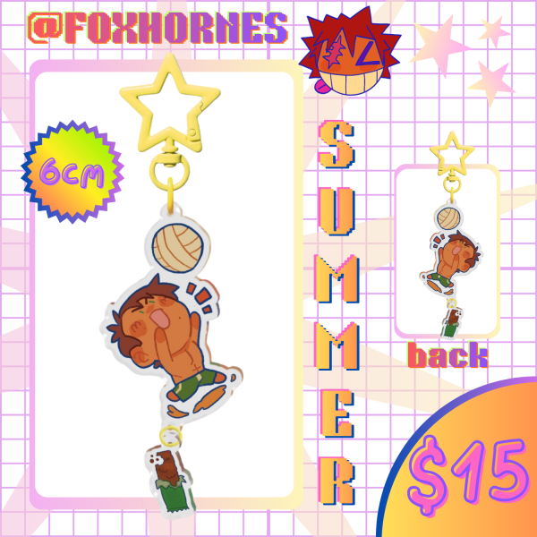 (STARDEW VALLEY) SUMMER 🌴 Alex Connection Acrylic Charm (6cm)