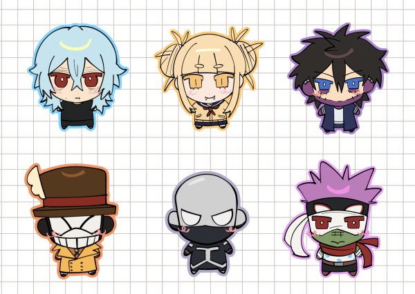 League of Villains Keychains