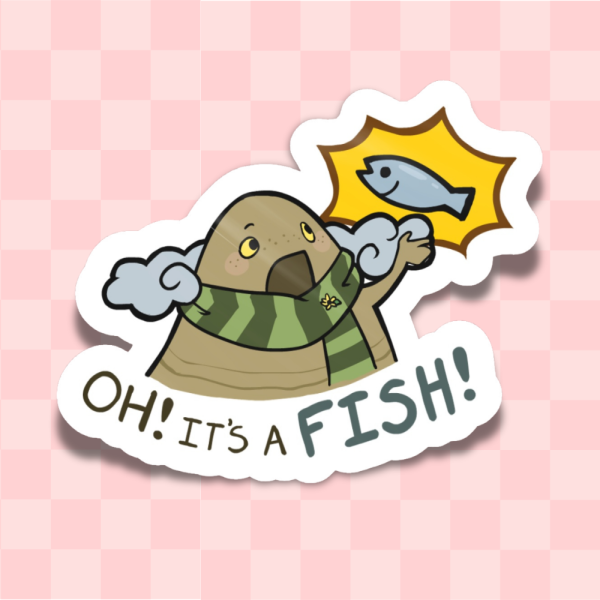 "Oh! It's a Fish!" Sticker