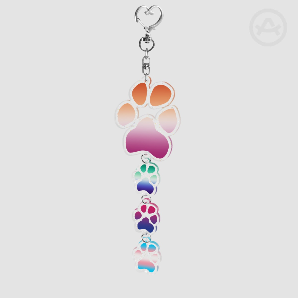L-G-B-T Paw | Acrylic Keychains