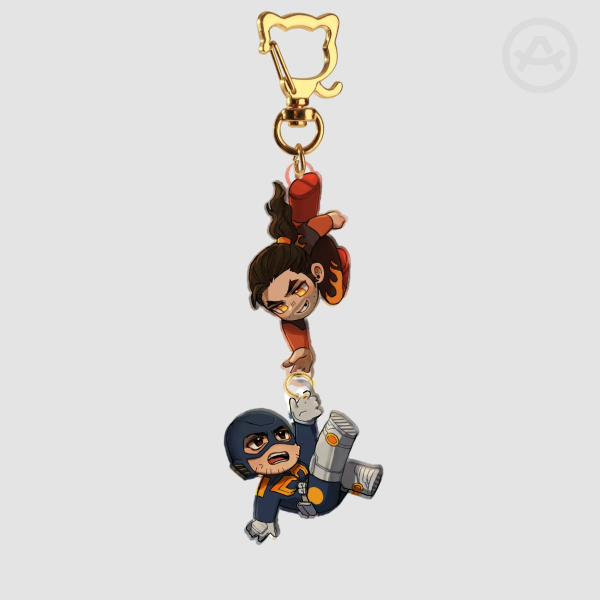 Flambert keychain // dispatch, flambae, robert, mecha man
