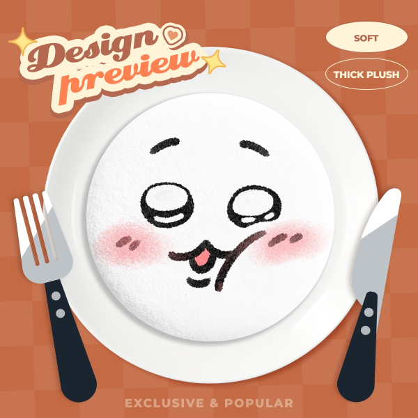 Chiikawa Plush Badge 58mm