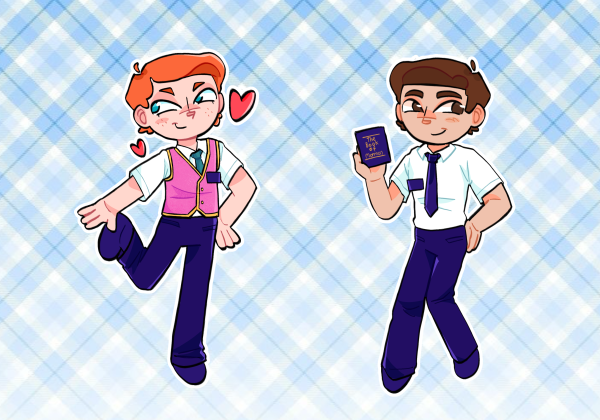 The Book of Mormon Keychain and sticker set (plus extra badge)