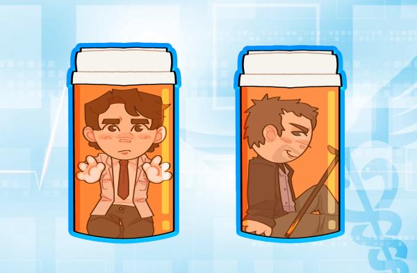 House md Keychain and sticker set