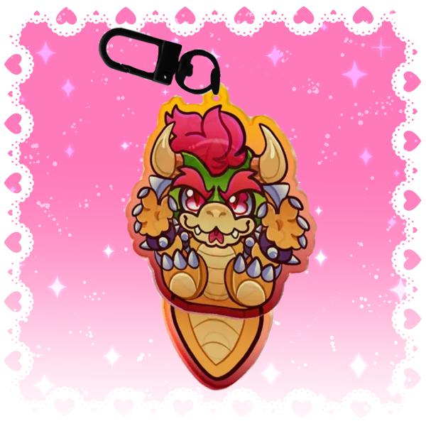 Bowser Tail Wag Keychain