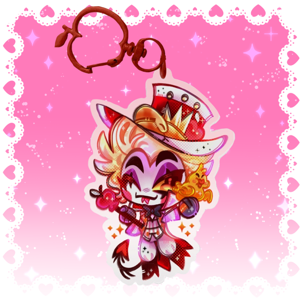 Lucifer Morningstar Hazbin Hotel Acrylic Keychain