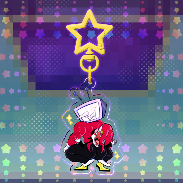 Spamtenna ✦ Deltarune [GLITTER ACRYLIC KEYCHAIN] ✦LIMITED-TIME✦