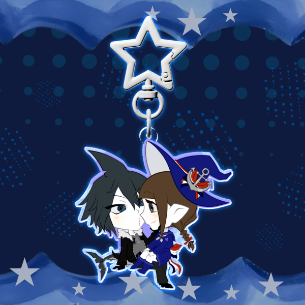 Samekichi x Wadanohara ✦ Wadanohara and the Great Blue Sea [ACRYLIC KEYCHAIN]