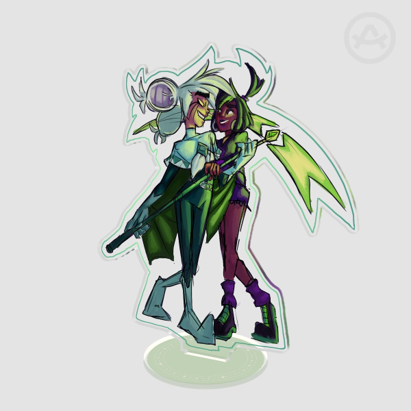 Danny and Sam Clear Acrylic Standees