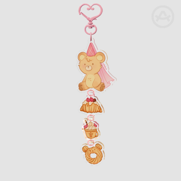 Bear Princess Connection Acrylic Keychains