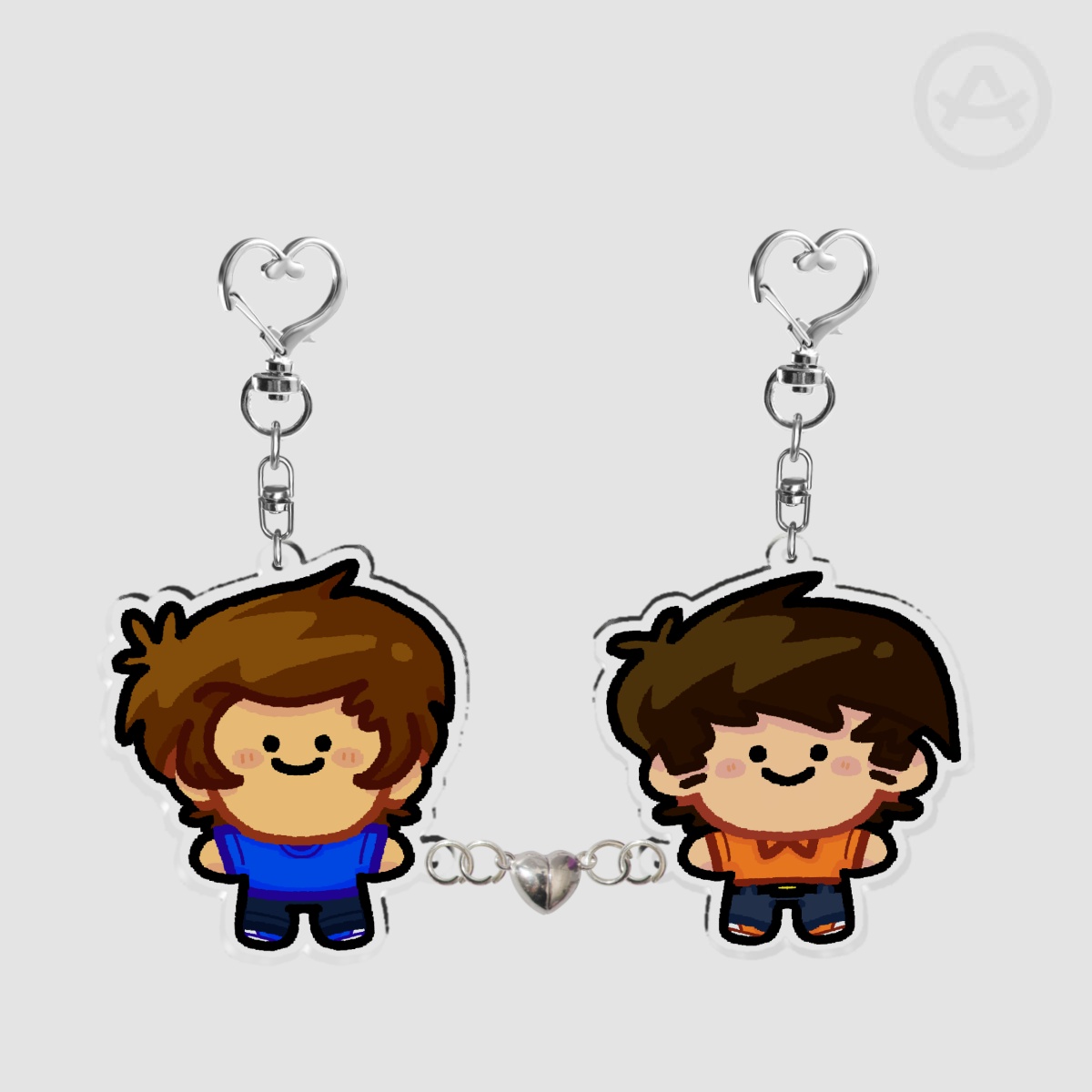 hellbenders duo chibi magnet keychains