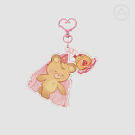 Bear Princess Acrylic 2-Piece Keychains