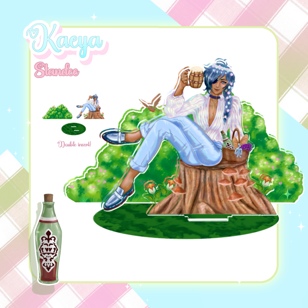 Kaeya double insert standee for [Genshin Spring Picnic]