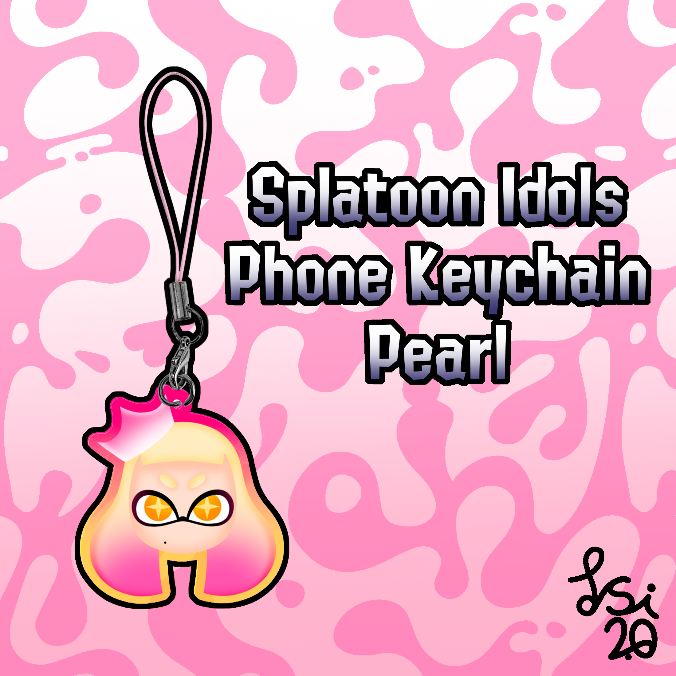 Splatoon Idols Phone Keychain | Pearl