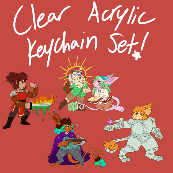 Medieval TAZ Imbalance Heroes - Clear Acrylic Keychain Set