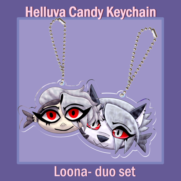 Candy Loona duo keychain set