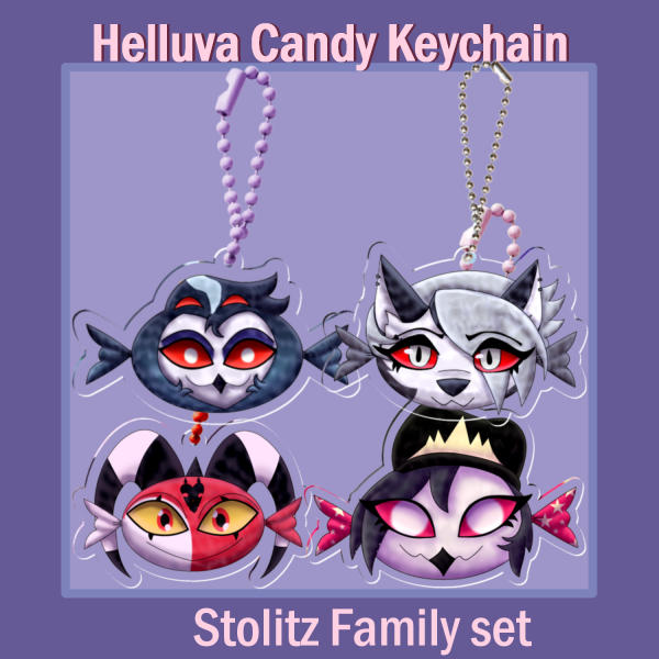 Candy Stolitz Family Keychain set