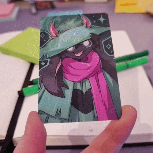 ralsei small lenticular card