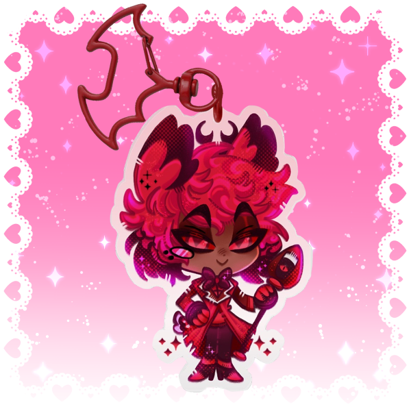 Alastor Hazbin Hotel Acrylic Keychain