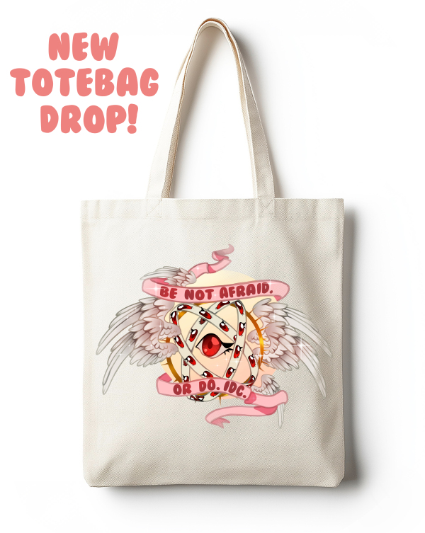 “Fear Not” Seraphim Double Sided Tote Bag - 15.3″x13.4″(39x34cm)