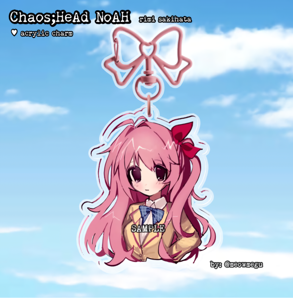 ♡ - Chaos;Head Noah CLEAR VER. - Rimi Sakihata - Acrylic Charm - by: meowmegu ♡