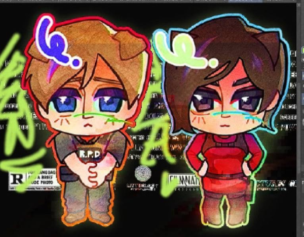 RESIDENT EVIL 2 // LEON KEYCHAIN