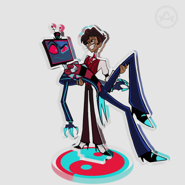 Human Alastor and Vox Cannibalstatic Standee || 7cm
