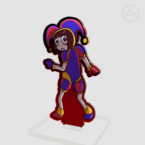 Pomni Colored Edge Acrylic Standees