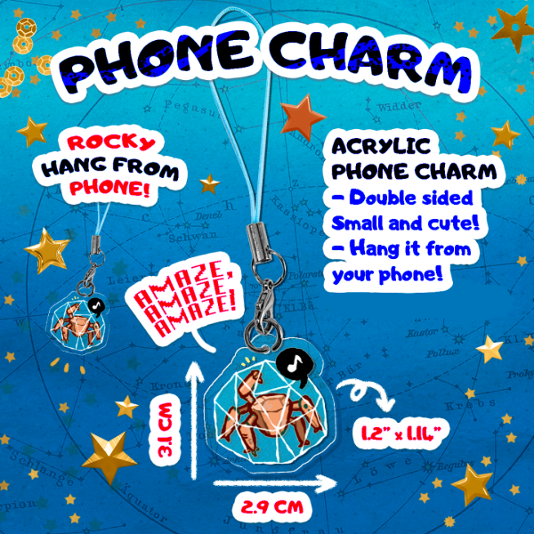 Rocky Chibi - Acrylic Phone Charm [PHM - Project Hail Mary]