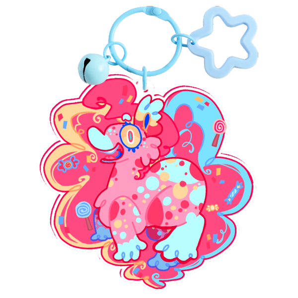 Pinkie! Double-Sided Keychain