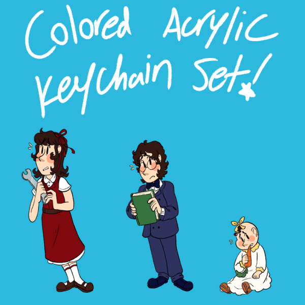 Lil Baudelaires - Colored Acrylic Keychain Set