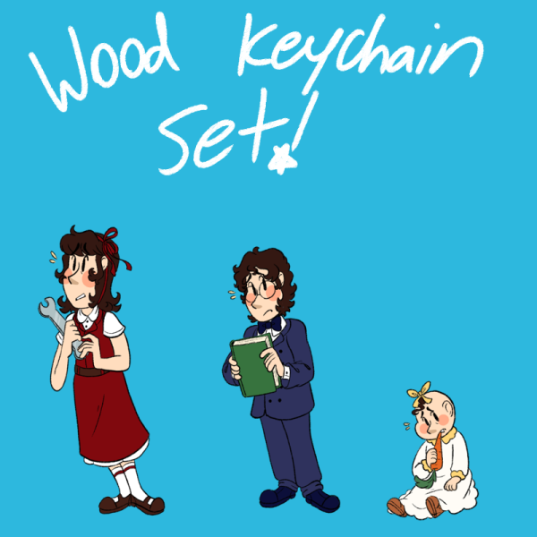 Lil Baudelaires - Wood Keychain Set
