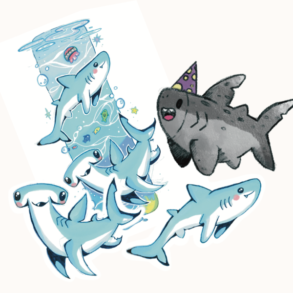All the sharks!