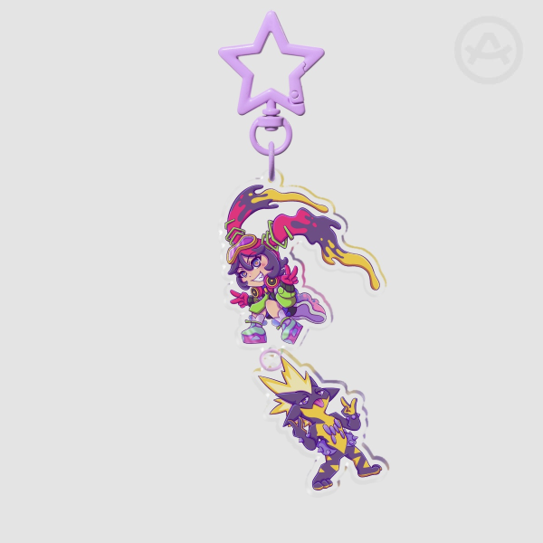 Poison Trainer Miku Keychain
