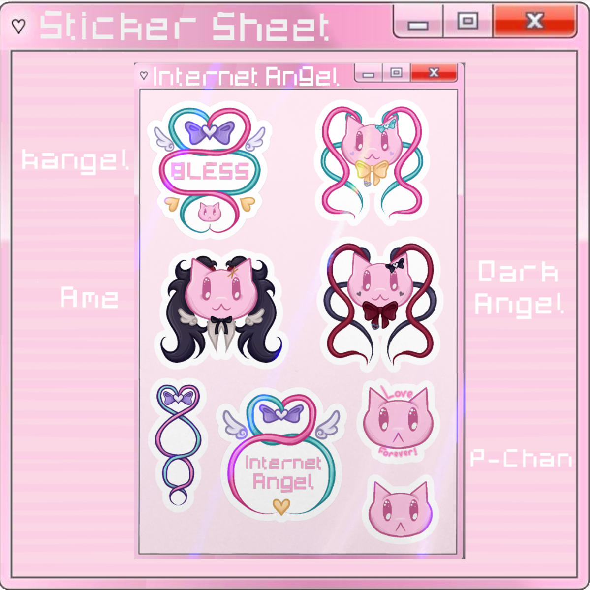 🩷 Internet Angel Sticker Sheet! 🩷