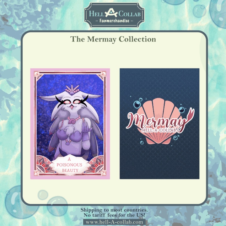 Stella card Hellacollab Mermay Collection