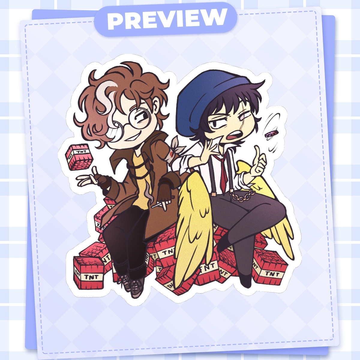 DSMP: TNT Duo - Die Cut Sticker