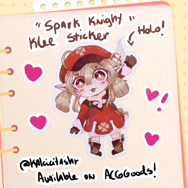Spark Knight - Klee Holo Sticker