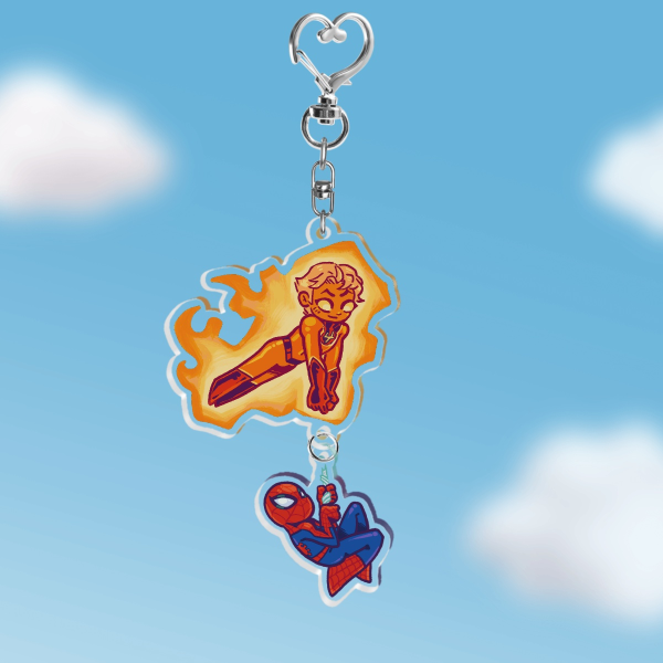 Spideytorch Acrylic Charm