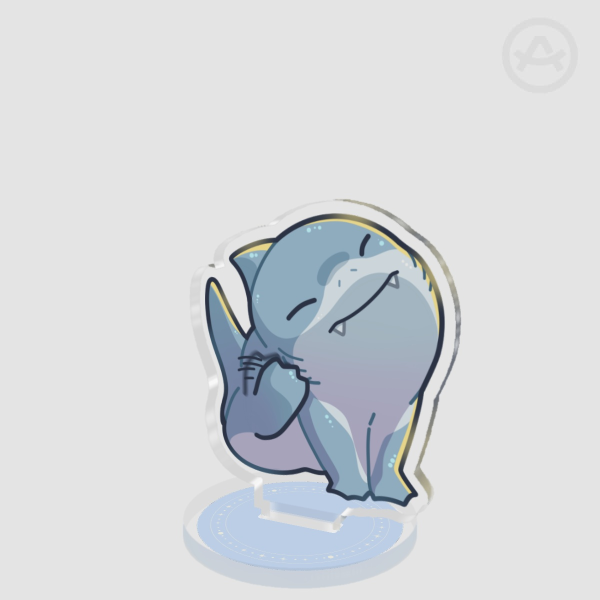 Marvel Rivals Jeff the Landshark Cute Marvel Comics Character Clear Acrylic Standees