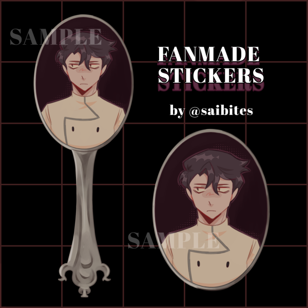 [DEAD PLATE] Vince Sticker Colored Edge 4in