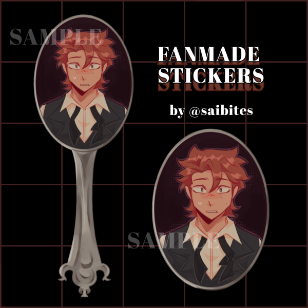 [DEAD PLATE] Rody Sticker Colored Edge 4in