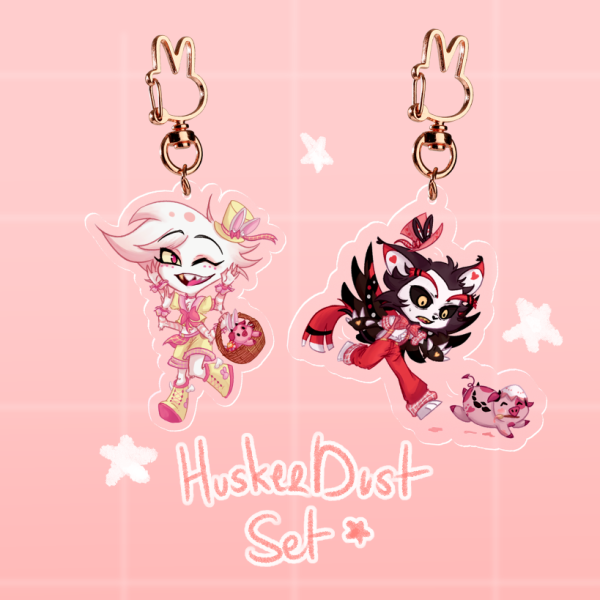 Acrylic Keychain HuskerDust set