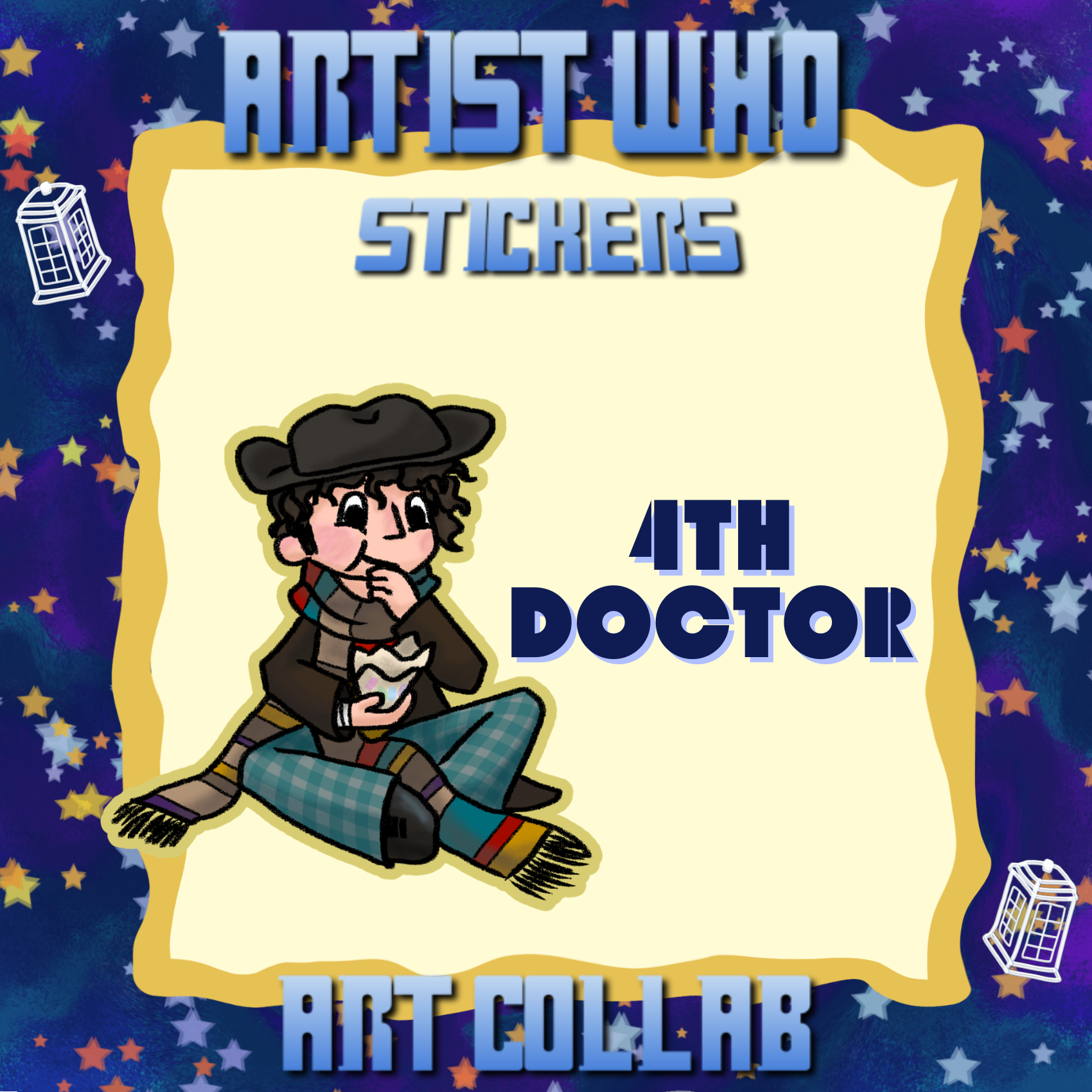 (ARTIST WHO) 4th Doctor - Sticker