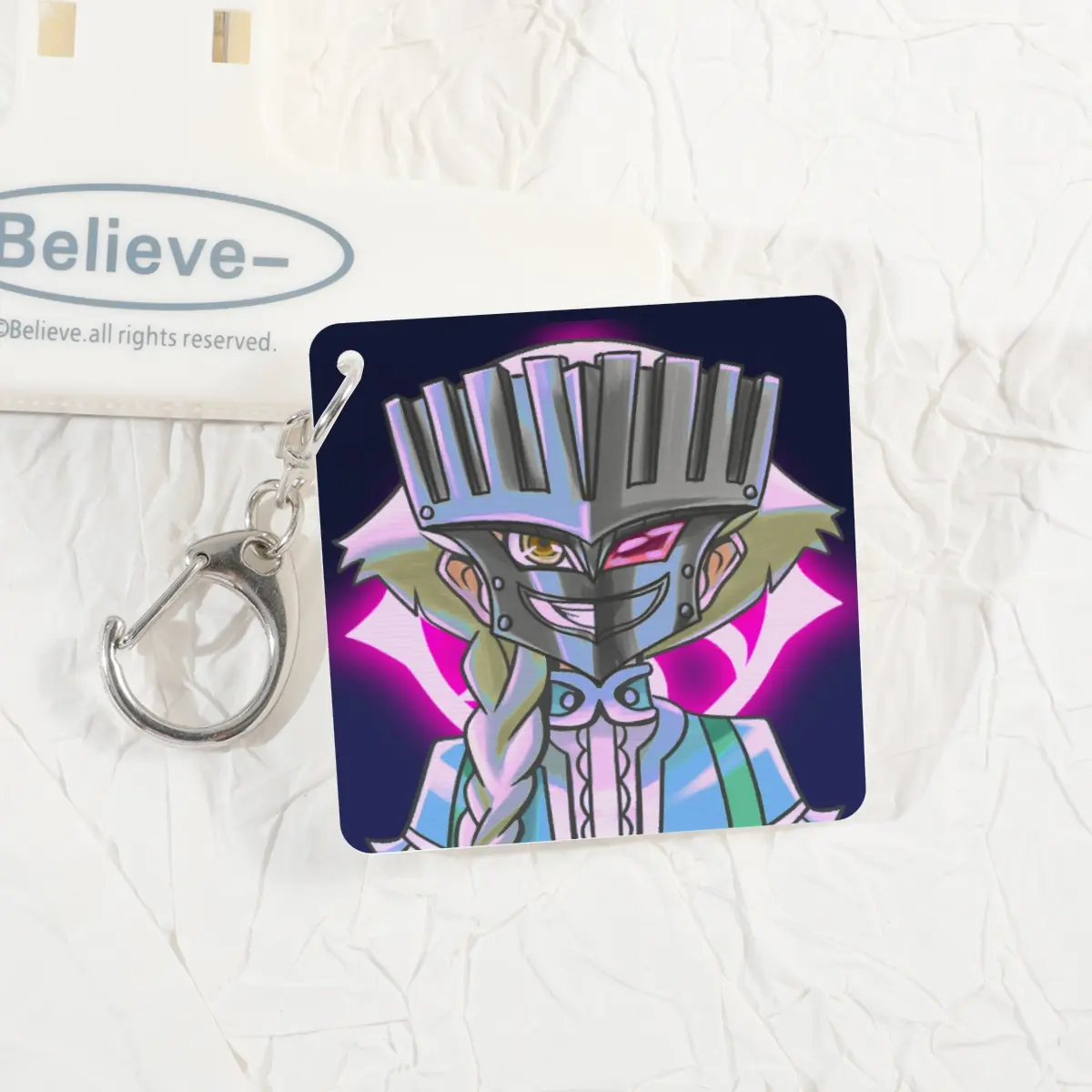 Masked Cinderella Lenticular Acrylic Pendant