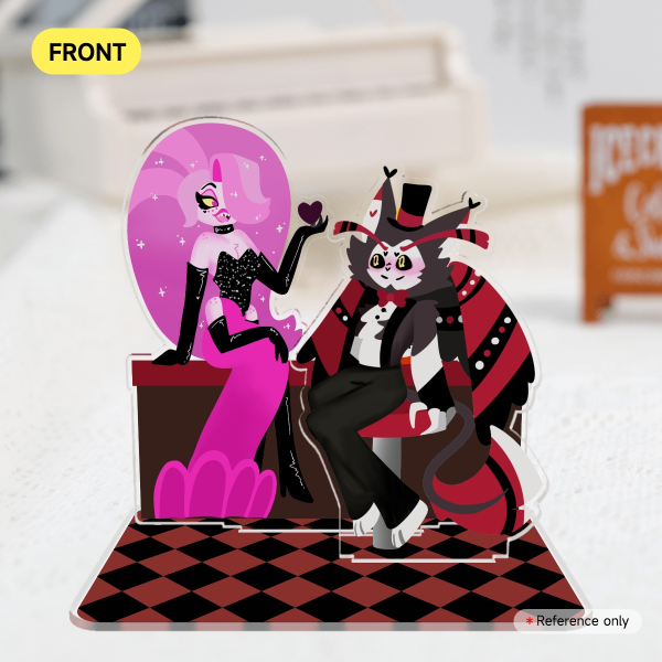 Huskerdust Double Insert Acrylic Standees