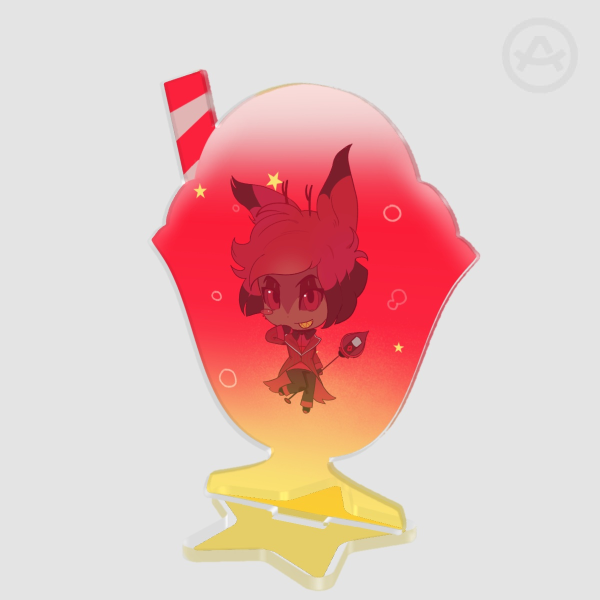 Alastor Cream Soda Clear Acrylic Standee